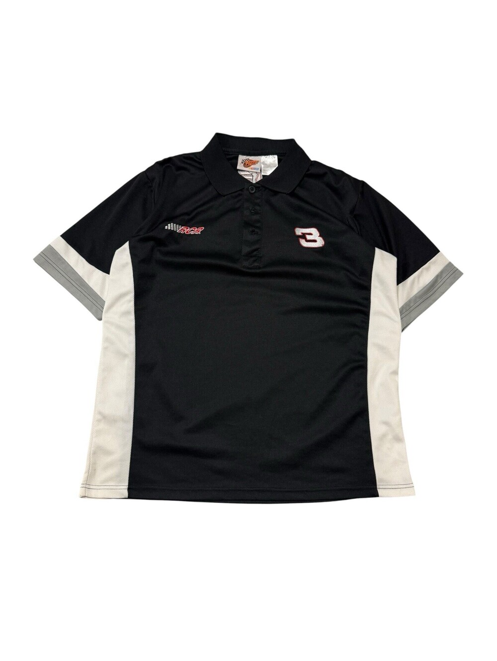 Vintage Winners Circle NASCAR Dale Earnhardt 3 Polo Shirt RCA Black Size XL Men’
